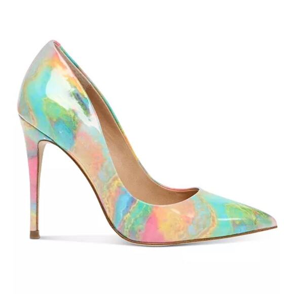 New Women's Steve Madden Tie Dye 4.5" High Heels- Size 6 - Picture 11 of 14